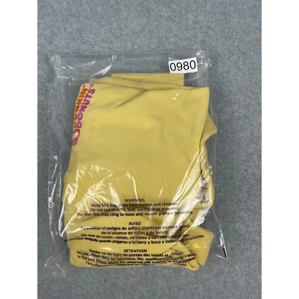 Dunkin Donuts Polo Shirt Men's Size XXL Yellow Work Shirt IZOD Coffee Stain Logo